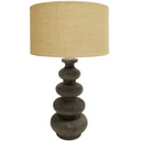 Stacked Wooden Table Lamp - Walnut at Online8 Furniture Auckland NZ