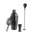 Stainless Steel Cocktail Set Black at online8 furniture store Auckland
