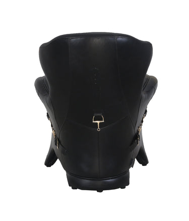 Stallion Leather Armchair - Belon Black at Online8 Furniture Auckland NZ