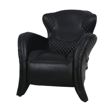 Stallion Leather Armchair - Belon Black at Online8 Furniture Auckland NZ