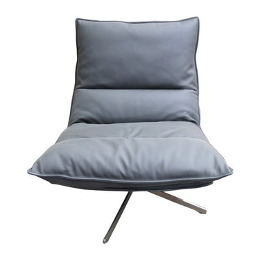 Staten Leather Swivel Chair - Black at online8 furniture store Auckland