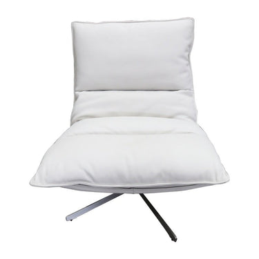 Staten Leather Swivel Chair - Stone at online8 furniture store Auckland