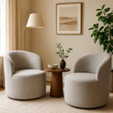 Stella Swivel Chair - Ash Cloud at Online8 Furniture Auckland NZ