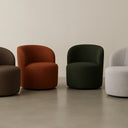 Stella Swivel Chair | Iron Rust at Online8 Furniture Auckland NZ
