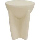 Stone Look Stool - Off White at online8 furniture store Auckland