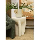 Stone Look Stool - Off White at online8 furniture store Auckland