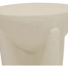 Stone Look Stool - Off White at online8 furniture store Auckland