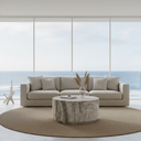 Strata Round MgO Coffee Table - Green at Online8 Furniture Auckland NZ
