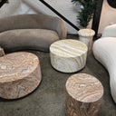 Strata Round MgO Coffee Table - Green at Online8 Furniture Auckland NZ