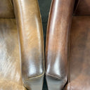 Stratford Aged Leather Recliner Chair - Cognac at Online8 Furniture Auckland NZ