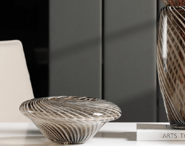 Stripe Cone Bowl Small at online8 furniture store Auckland