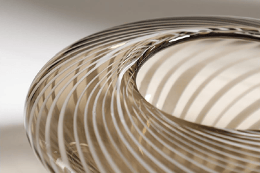 Stripe Cone Bowl Small at online8 furniture store Auckland