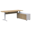 Summit II Adjustable Executive Desk - Black Base at online8 furniture store Auckland