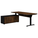 Summit II Adjustable Executive Desk - Black Base at online8 furniture store Auckland