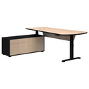 Summit II Adjustable Executive Desk - Black Base at online8 furniture store Auckland