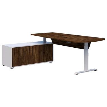 Summit II Adjustable Executive Desk - Black Base at online8 furniture store Auckland