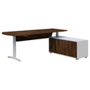 Summit II Adjustable Executive Desk - White Base at online8 furniture store Auckland
