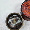 Sundial Compass with Leather Case at online8 furniture store Auckland