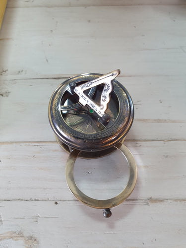 Sundial with Magnifying Lens at online8 furniture store Auckland