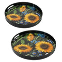 Sunflower Tray Set of 2 at online8 furniture store Auckland