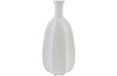 Sunny MGO Vase - Textured White at online8 furniture store Auckland