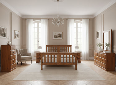 Susan High Foot Queen Bed Frame at online8 furniture store Auckland