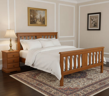 Susan High Foot Queen Bed Frame at online8 furniture store Auckland