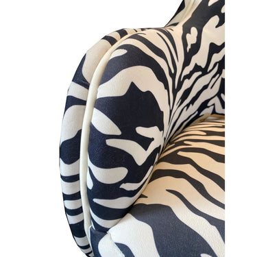 Swivel Armchair - Zebra Print at online8 furniture store Auckland