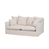 Sydney Slip Cover 2 Seater Sofa - Almond at online8 furniture store Auckland