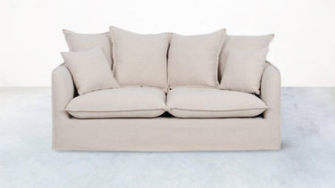 Sydney Slip Cover 2 Seater Sofa - Almond at online8 furniture store Auckland