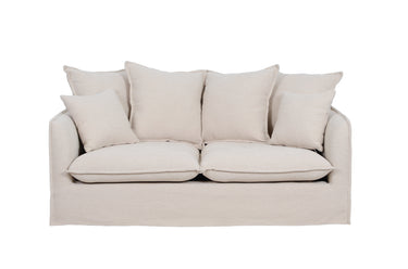 Sydney Slip Cover 2 Seater Sofa - Almond at online8 furniture store Auckland