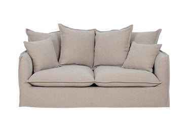 Sydney Slip Cover 2 Seater Sofa - Hazelnut at online8 furniture store Auckland