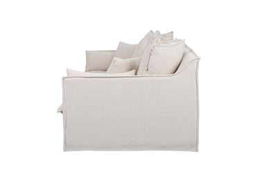 Sydney Slip Cover 3 Seater Sofa - Almond at online8 furniture store Auckland