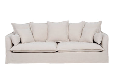 Sydney Slip Cover 3 Seater Sofa - Almond at online8 furniture store Auckland