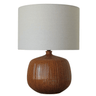 Tabacco Ceramic Lamp with Shade at online8 furniture store Auckland