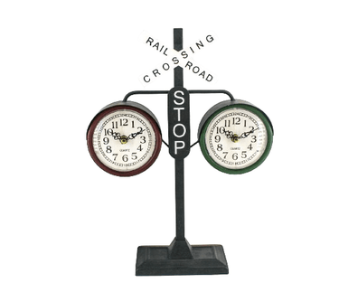 Table Clock - Railroad Crossing at online8 furniture store Auckland
