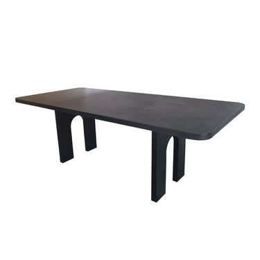 Talia Dining Table with Arch Legs - Black at online8 furniture store Auckland