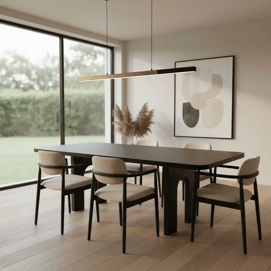 Talia Dining Table with Arch Legs in Black at Online8 NZ