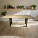 Talia Dining Table with Arch Legs - Oak at online8 furniture store Auckland