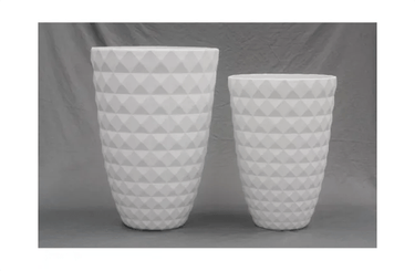 Tall Dimond Resin Planter at online8 furniture store Auckland