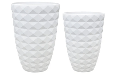 Tall Dimond Resin Planter at online8 furniture store Auckland