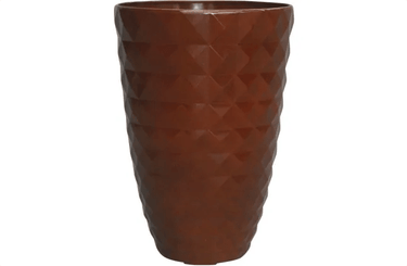 Tall Dimond Resin Planter - Set of 2 at online8 furniture store Auckland