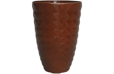 Tall Dimond Resin Planter - Set of 2 at online8 furniture store Auckland