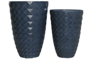 Tall Dimond Resin Planters at online8 furniture store Auckland