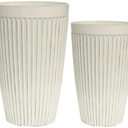 Tall Vintage Resin Planters - Set of 2 at online8 furniture store Auckland