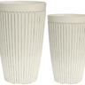 Tall Vintage Resin Planters - Set of 2 at online8 furniture store Auckland