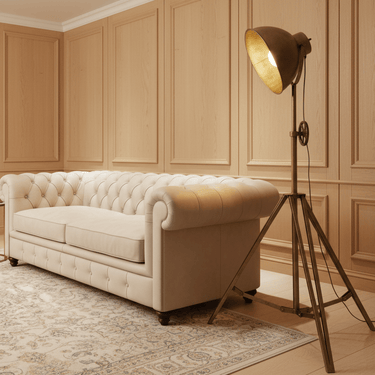 Tannery Retro Tripod Floor Lamp at Online8 Furniture Auckland NZ