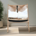 Teak & Leather Foldable Casual Chair at online8 furniture store Auckland