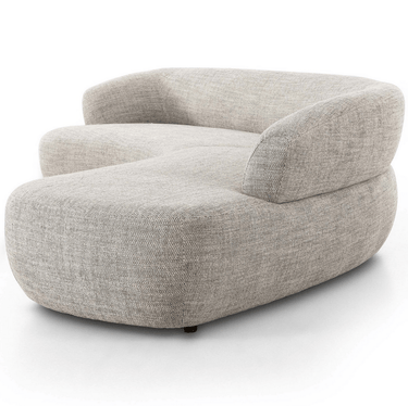 Terra 2 Piece Large Sectional Curved Sofa - Grey at online8 furniture store Auckland