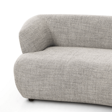 Terra 2 Piece Large Sectional Curved Sofa - Grey at online8 furniture store Auckland